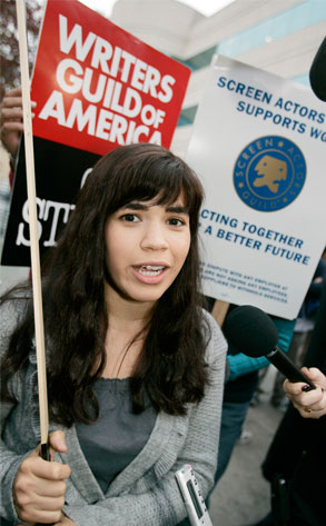 America Ferrera, Writers' Strike America Ferrera, Writers' Strike
